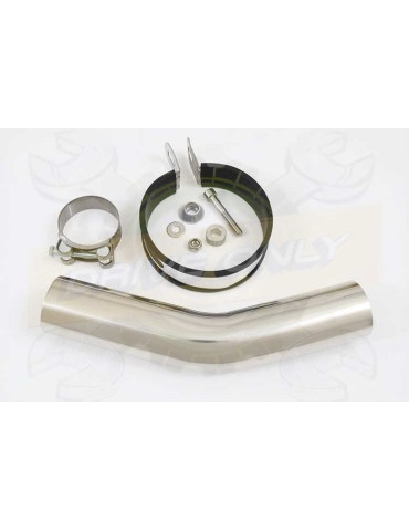 ZX10R ZX10-R E8F E9F E10F 08 09 10 Tube de raccord & Silencieux Rond en Inox 350mm