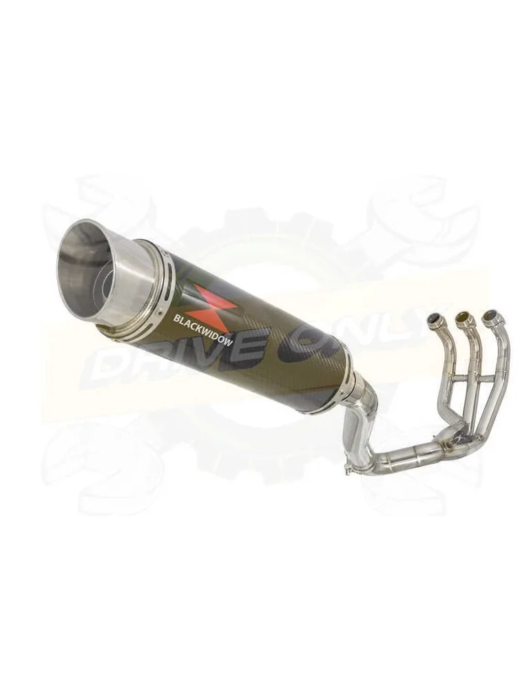 XSR 900 Passage Haut Décatalyseur Ligne complète & Silencieux Rond GP Style en Carbone 360mm