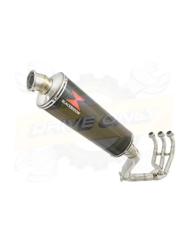 XSR 900 Passage Haut Décatalyseur Ligne complète & Silencieux Ovale En Carbone 400mm