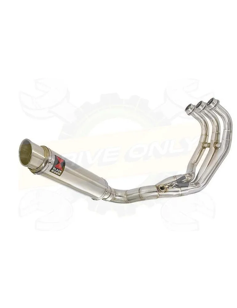 XSR 900 Passage Bas Décatalyseur Ligne complète & Silencieux Rond GP Style en Inox 350mm