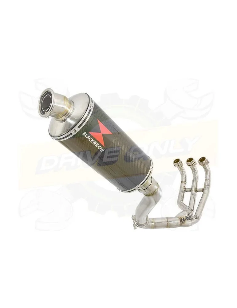 XSR 900 Passage Haut Décatalyseur Ligne complète & Silencieux Ovale En Carbone 300mm
