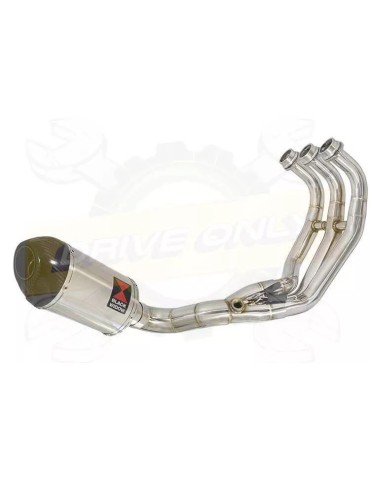 MT-09 Tracer 2013-2021  Low Level De-cat Exhaust System with 200mm Oval Stainless Steel Silencer + Carbon Tip