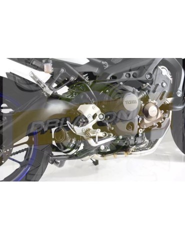 MT-09 Tracer 2013-2021  Low Level De-cat Exhaust System with 200mm Oval Stainless Steel Silencer + Carbon Tip
