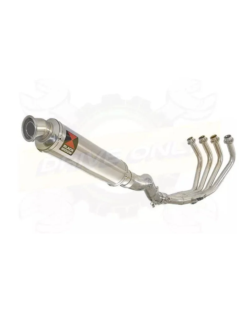 XJ6 Diversion F & N 2009-2015 Passage Haut Décatalyseur Ligne complète & Silencieux Rond En Inox 350mm