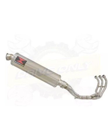 MT-09 Tracer 2013-2021 High Level De-cat Exhaust System with 400mm Round Stainless Steel Silencer