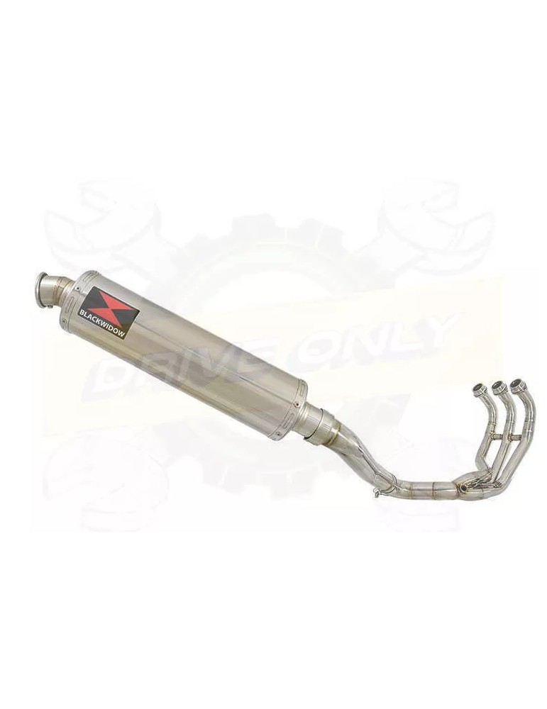 MT-09 Tracer 2013-2021 High Level De-cat Exhaust System with 400mm Round Stainless Steel Silencer
