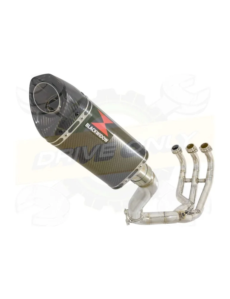 XSR 900 Passage Haut Décatalyseur Ligne complète & Silencieux Tri Ovale En Carbone 250mm