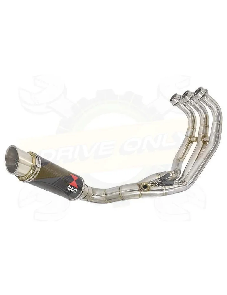 XSR 900 Passage Bas Décatalyseur Ligne complète & Silencieux Rond GP Style en Carbone 230mm