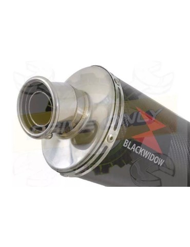 MT-09 Tracer 2013-2021  High Level De-cat Exhaust System with 400mm Oval Carbon Fibre Silencer