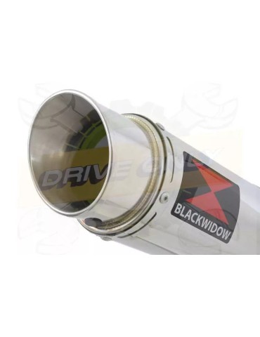 MT-09 Tracer 2013-2021  High Level De-cat Exhaust System with 360mm Round GP Style Stainless Steel Silencer