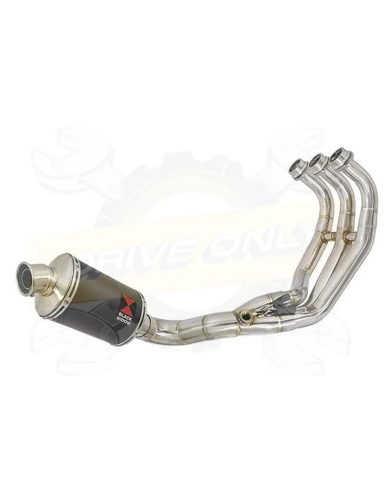 XSR 900 Passage Bas Décatalyseur Ligne complète & Silencieux Ovale Noir en Inox 230mm