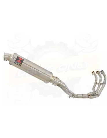 MT-09 Tracer 2013-2021  High Level De-cat Exhaust System with 350mm Round Stainless Steel Silencer
