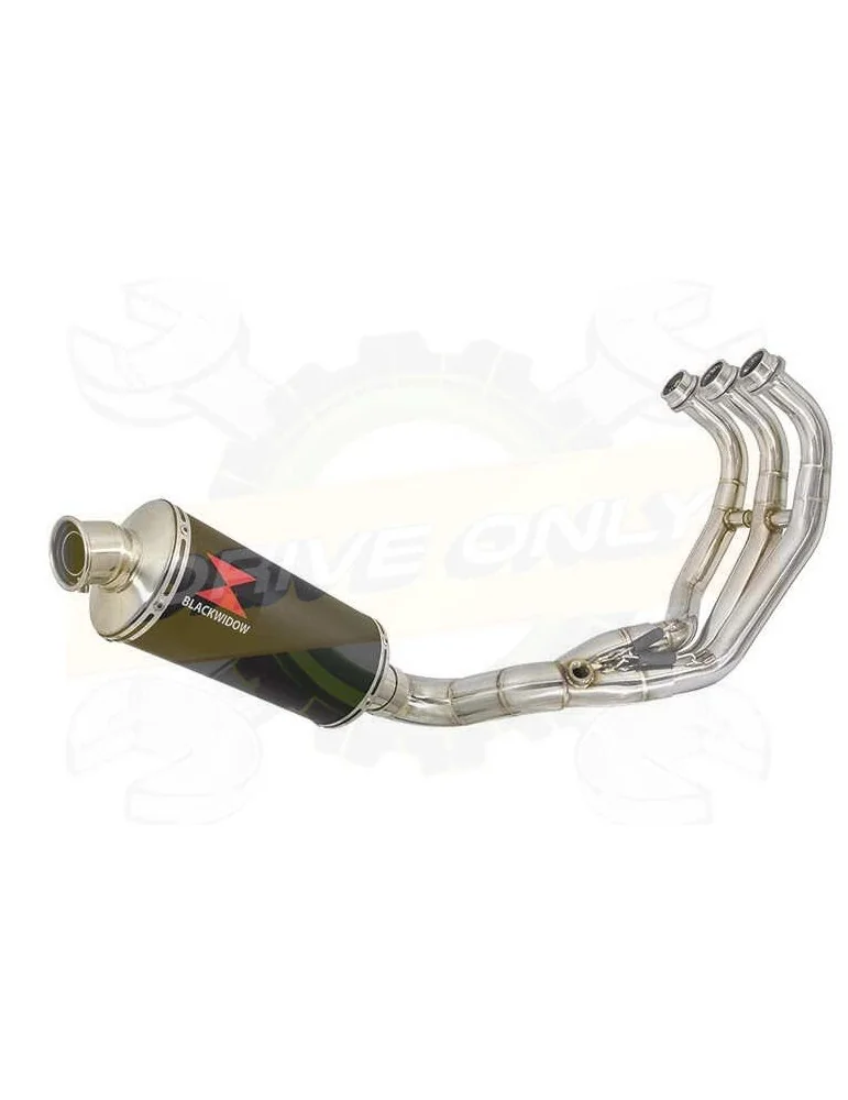 XSR 900 Passage Bas Décatalyseur Ligne complète & Silencieux Ovale Noir en Inox 300mm