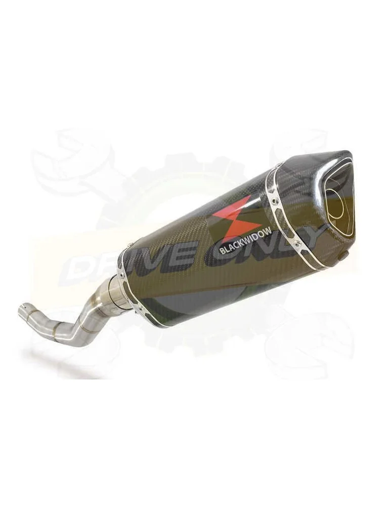 WR 125 R/X 2009/2018 Tube de raccord et Silencieux Hexagonale En Carbone 300mm
