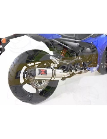 XJ6 Diversion F & N 2009-2015 Passage Haut Décatalyseur Ligne complète & Silencieux Ovale En Inox + Canule En Carbone 300mm