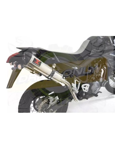 XT 660 XT660X XT660R 2004-2016 Kit Silencieux Ovale En Inox & Canule en Carbone 400mm