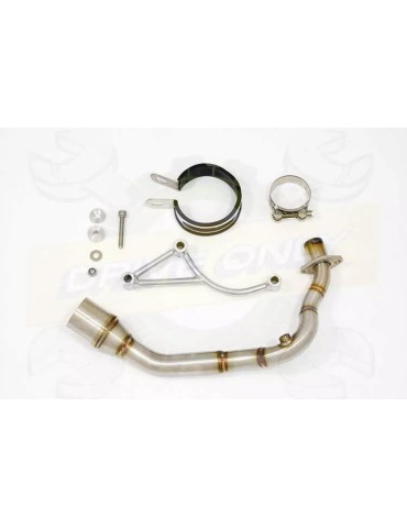 Vespa LX 150 IE (3V) Ligne complète & Silencieux GP Rond En Carbone + Canule En Inox Anodisé 230mm