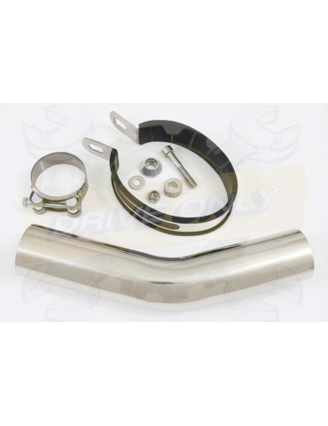 ZX10R ZX10-R E8F E9F E10F 08 09 10 Tube de raccord & Silencieux Ovale En Carbone 300mm