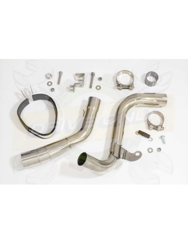 KTM 125 Duke 2011-2016 Decata Silencieux Kit & Silencieux Tri Ovale En Inox + Canule En Carbone 250mm