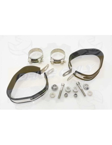Twin 300mm Hexagonal Carbon Fibre Slip On Silencers with Carbon Fibre Tips