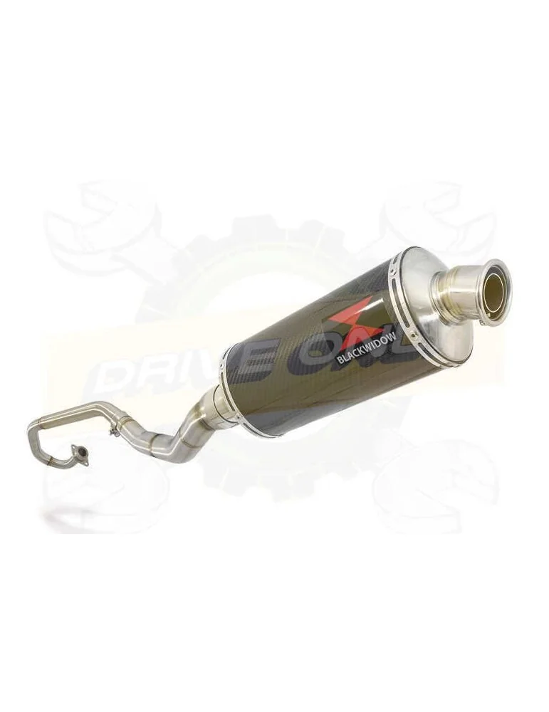 WR 125 R/X 2009/2018 Décatalyseur Ligne complète & Silencieux Ovale En Carbone 300mm