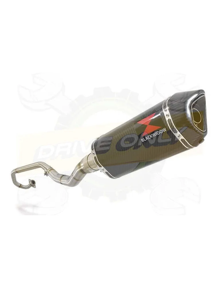 WR 125 R/X 2009/2018 Décatalyseur Ligne complète & Silencieux Hexagonale En Carbone 300mm