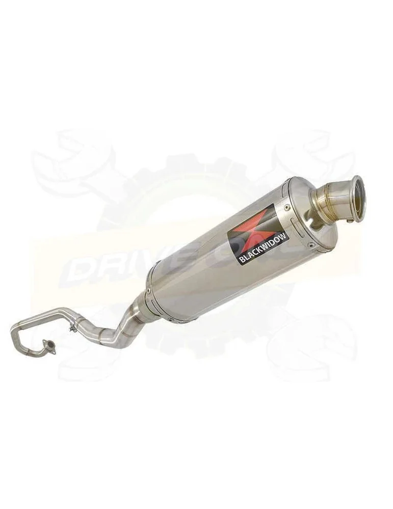 WR 125 R/X 2009/2018 Décatalyseur Ligne complète & Silencieux Rond En Inox 300 mm