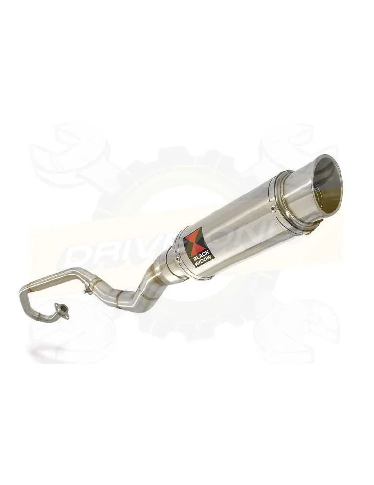 WR 125 R/X 2009/2018 Décatalyseur Ligne complète & Silencieux Rond GP Style En Inox 230mm