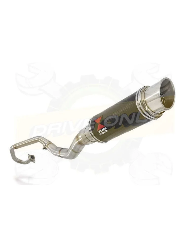 WR 125 R/X 2009/2018 Décatalyseur Ligne complètes & Silencieux GP Rond En Carbone 230mm