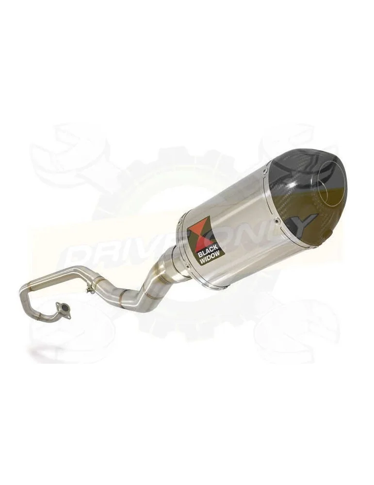 WR 125 R/X 2009/2018 Décatalyseur Ligne complètes & Ovale Silencieux En Inox + Carbon Tip 200mm