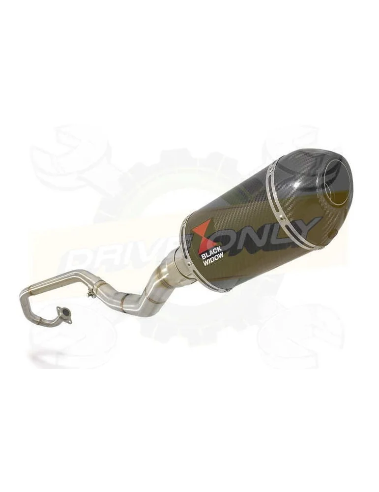 WR 125 R/X 2009/2018 Décatalyseur Ligne complètes & Ovale En Carbone Silencieux + Carbon Tip 200mm