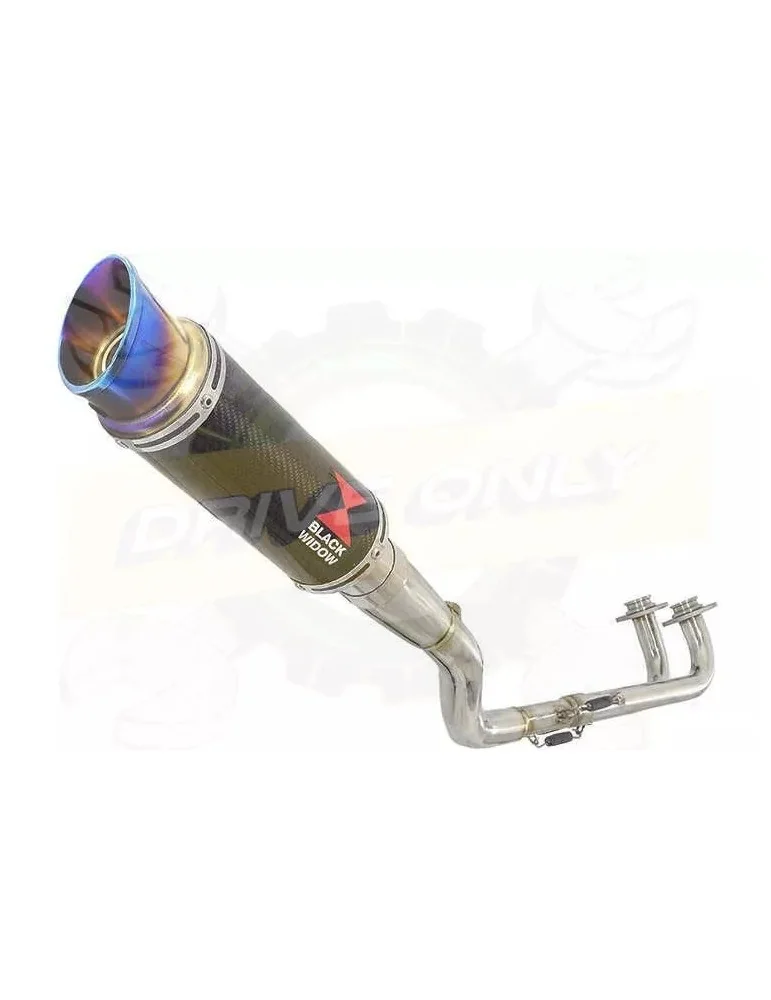 XP 530 TMAX 2012-2016 Ligne complète & Silencieux Rond GP En Carbone + Canule En Inox Anodisé 230mm