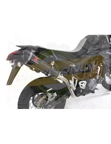 XT 660 XT660X XT660R 2004-2016 Kit Silencieux Ovale En Carbone & Canule en Carbone 400mm