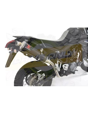 XT 660 XT660X XT660R 2004-2016 Kit Silencieux Ovale En Carbone 400mm