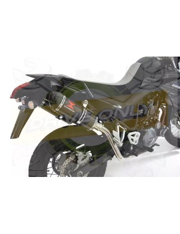 XT 660 XT660X XT660R 2004-2016 Kit Silencieux Ovale En Carbone & Canule en Carbone 300mm