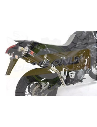 XT 660 XT660X XT660R 2004-2016 Kit Silencieux Rond Noir En Inox 400mm