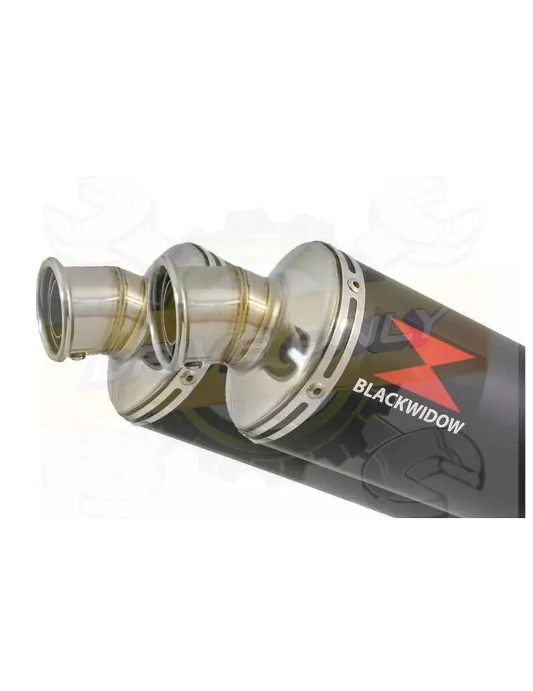 XT 660 XT660X XT660R 2004-2016 Kit Silencieux Rond Noir En Inox 300mm
