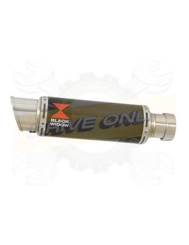 ZX10R ZX10-R E8F E9F E10F 08 09 10 Tube de raccord & Silencieux GP Rond En Carbone 230mm