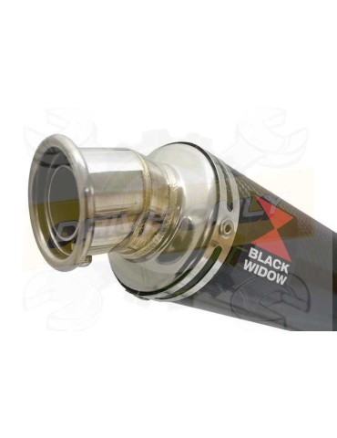 ZX10R ZX10-R E8F E9F E10F 08 09 10 Decata / Tube de raccord & Silencieux Rond En Carbone 350mm