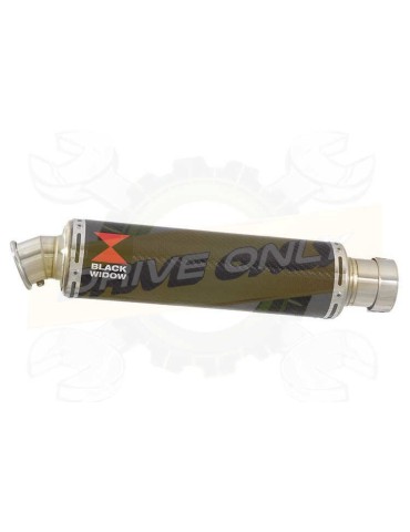ZX10R ZX10-R E8F E9F E10F 08 09 10 Decata / Tube de raccord & Silencieux Rond En Carbone 350mm