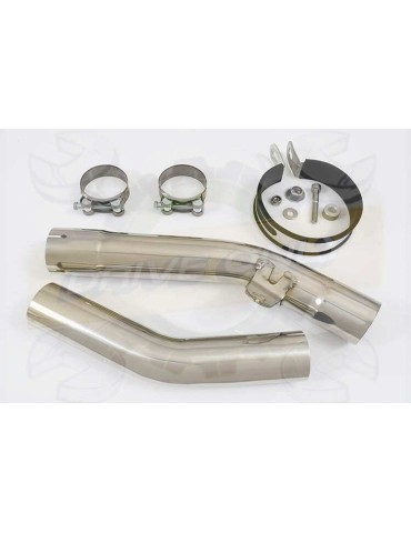 ZX10R ZX10-R E8F E9F E10F 08 09 10 Decata / Tube de raccord & Silencieux Rond En Carbone 350mm