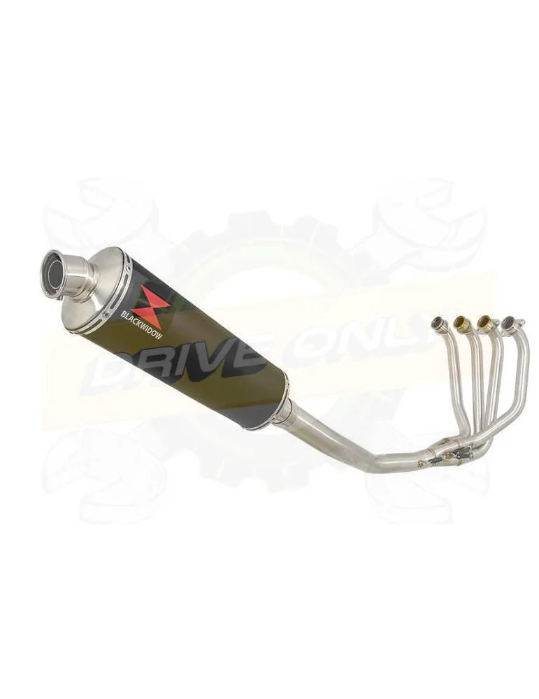 ZRX1100 ZRX 1100 Ligne complètes & Ovale Noir Silencieux En Inox 400mm
