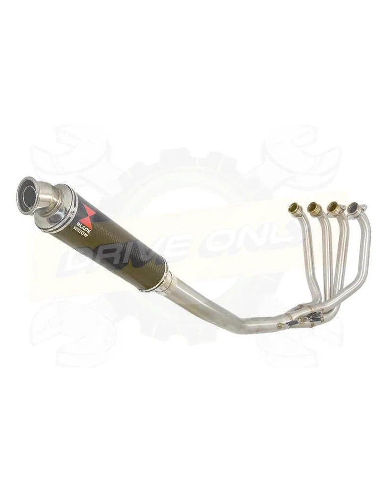 ZRX1100 ZRX 1100 Ligne complètes & Rond En Carbone Silencieux 350mm