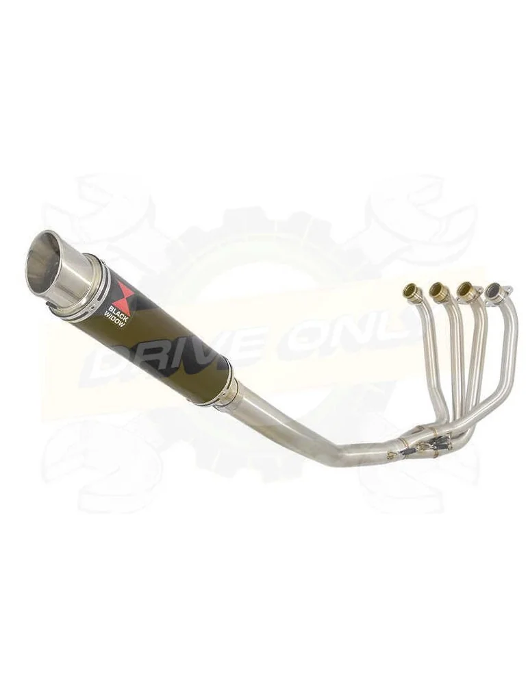 ZRX1200 ZRX 1200 Ligne complète & Silencieux Rond GP Style Noir En Inox 350mm