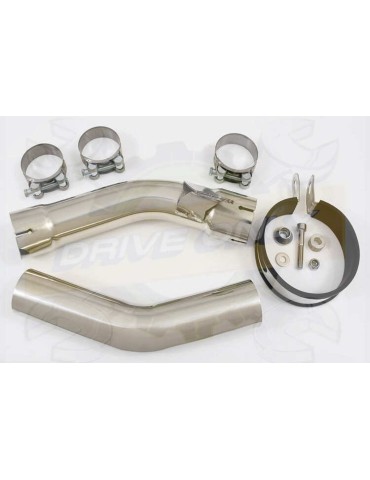 ZX10R ZX10-R E8F E9F E10F 08 09 10 Decata / Tube de raccord & Silencieux Rond En Carbone 200mm