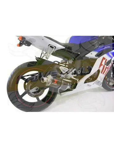 R6 YZF600 2006-2016 Décatalyseur Ligne complètes & Ovale En Carbone Silencieux 300mm