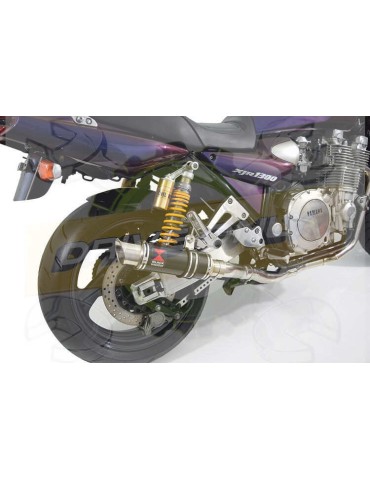XJR1300 XJR 1300 SP 1998 - 2006 4-1 Ligne complète & Silencieux GP Style Rond Noir En Inox 230mm