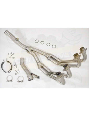 XJR1300 XJR 1300 SP 1998 - 2006 4-1 Ligne complète & Silencieux Ovale En Inox + Canule En Carbone 200mm