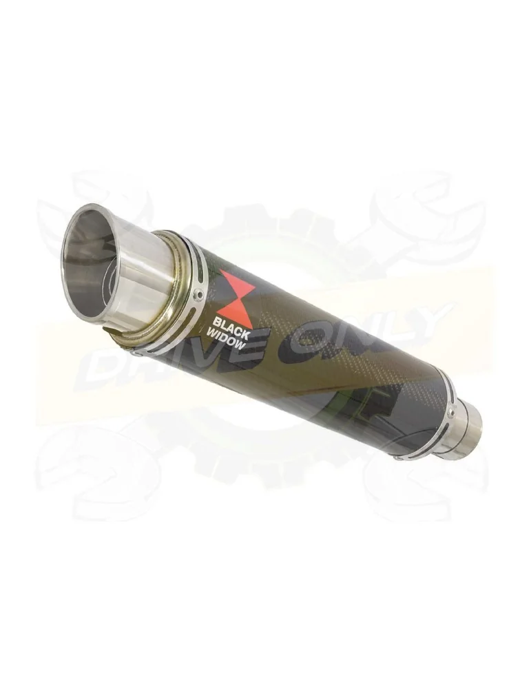R6 2006-2016 Hi level Silencieux kit & Silencieux GP Rond En Carbone 350mm