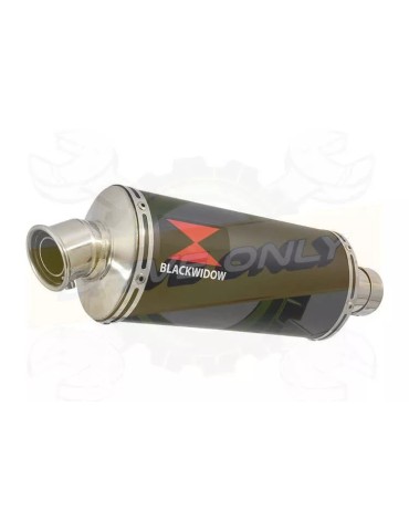 R6 2006-2016 Silencieux Kit & Silencieux Ovale Noir En Inox 300mm